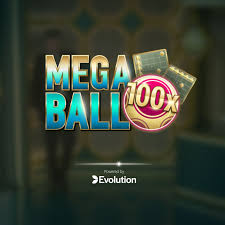 Mega Ball game by Evolution – logo hosted on Big Casino