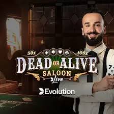 Dead or Alive: Saloon game by Evolution – logo hosted on Big Casino
